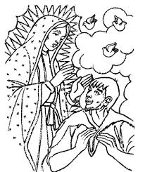 Resultado de imagen para Virgen de Guadalupe para colorear