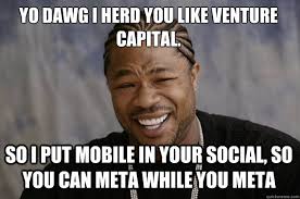 Yo dawg I herd you like venture capital. So I put mobile in your ... via Relatably.com