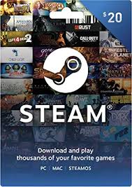 Steam Gift Card - $20 : Gift Cards - Amazon.com