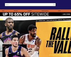 Image of Phoenix Suns Store website