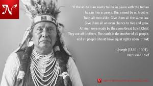 Native American Chief Joseph Quotes. QuotesGram via Relatably.com