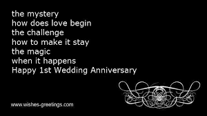 First wedding anniversary poems husband 1 year marriage quotes via Relatably.com