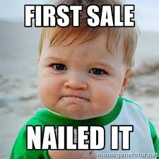 first sale nailed it - Victory Baby | Meme Generator via Relatably.com