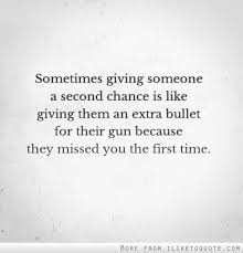 Quotes About Giving Someone You Love A Second Chance - quotes ... via Relatably.com