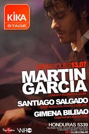 RA: Martin Garcia, Santiago Salgado and Gimena Bilbao at Kika Club, ... - ar-0713-273536-front