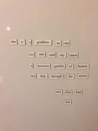 My wife didn&#39;t appreciate my fridge magnet poem.&quot; Hahahahaha... I ... via Relatably.com