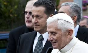 Paolo Gabriele with Pope Benedict XVI in St Peter&#39;s Square, Rome. Photograph: AGF /Rex Features. The pope&#39;s butler could face up to six years in jail after ... - Paolo-Gabriele-with-Pope--010