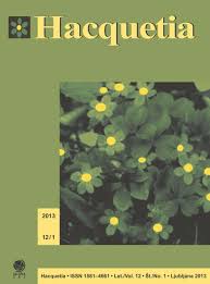 Plant communities of moist rock crevices with endemic Primula ...