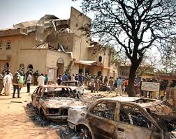 Image result for boko haram bomb church in jos