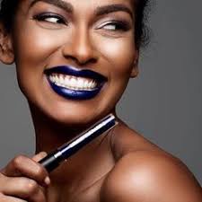 Image result for models wearing blue lipstick