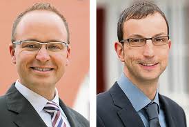 Otto Ruppaner (links) und Simon Schmid wollen Bürgermeister von Köngen ...