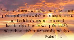 Image result for images: but whose delight is in the law of the Lord, and who meditates on his law day and night.