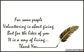 Thank You Messages for Volunteers: Appreciation Quotes ... via Relatably.com