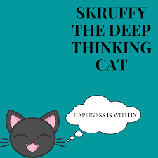 Skruffy the Deep thinking cat