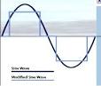 Trape zoidal waveform vs sine wave