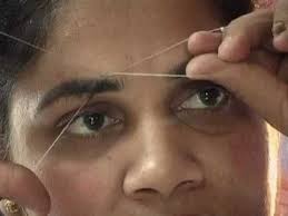 Image result for ladies eyebrow threading