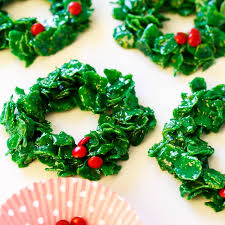Cornflake Christmas Wreaths - Spicy Southern Kitchen