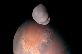 "Stunning Images Captured by Emirates Mars Mission Reveal Deimos, Mars