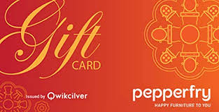 Flat 4% off at checkout||Pepperfry E-Gift Card: Gift Cards - Amazon.in