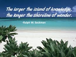 Quotes Library Online: The larger the island of knowledge via Relatably.com