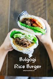 Bulgogi Rice Burger - My Korean Kitchen