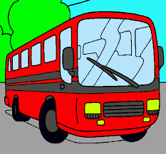 Resultado de imagen para dibujo a color de  niña  tomando bus