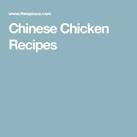 Chinese Dinner Recipes