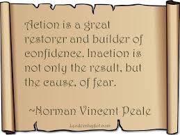 Norman Vincent Peale Quote about Taking Action | LeadershipJot.com ... via Relatably.com