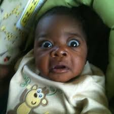 Black Newborn Babies | Black Baby Shocked Meme - My Face When ... via Relatably.com