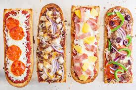 French Bread Pizza - 4 Ways! - Saving Room for Dessert
