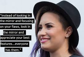 Demi Lovato Self Esteem And Body Image Inspirational Quotes via Relatably.com