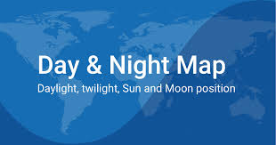 Day and Night World Map - Sun & Moon