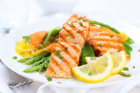 healthy salmon meal