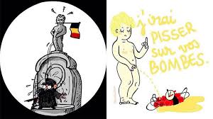 Image result for famous Belgian Statue becomes icon against terrorism