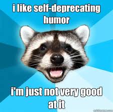 i like self-deprecating humor i&#39;m just not very good at it - Lame ... via Relatably.com