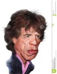Karikatur Mick-Jagger Redaktionelles Stockfotografie