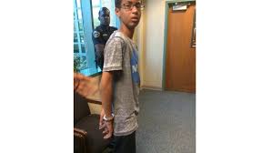Image result for ahmed mohamed in handcuff