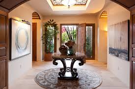 Image result for The entry room is decorated with modern wooden table