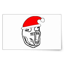 LOL Santa - xmas internet meme Rectangular Sticker | Zazzle via Relatably.com