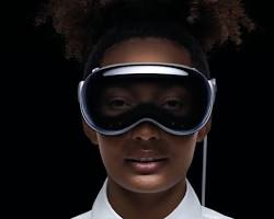Image of user wearing an AR headset or a VR headset