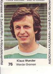 Bild: Americana Fußball Bundesliga Stars 1980 Klaus Wunder Werder Bremen Nr ...