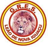 Resultado de imagem para bandeira da escola de samba leão de nova iguaçú