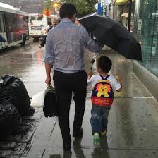 Image result for father son walking city