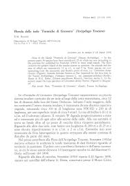 (PDF) Florula delle isole “Formiche di Grosseto” (Arcipelago Toscano)