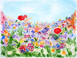 Image result for hand painted roses meadow