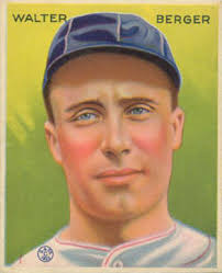 1933 Goudey Walter Berger #98 Baseball Card - 1_44558