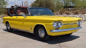 Image result for Goldwood Yellow 1964 Corvair