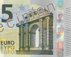 €5歐元紙幣的圖片