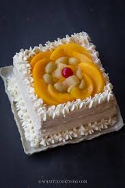 Chinese Bakery Fruit Sponge Cake