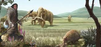 Image result for cave men and mastodons pictures